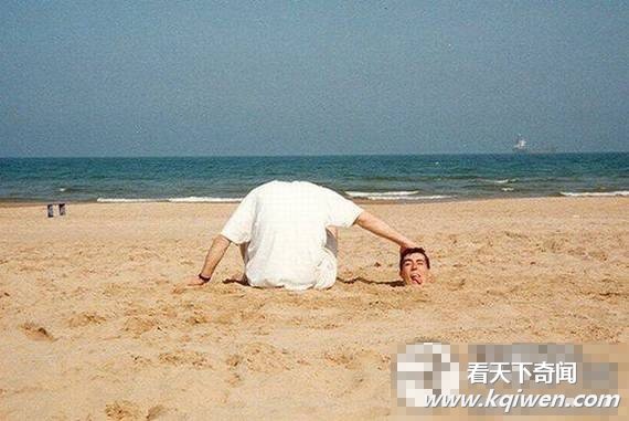 沙滩劲爆囧照雷人不倦